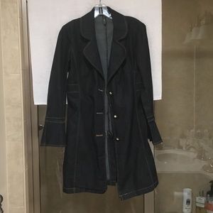 Super Sweet Denim Trench Coat by Bisou Bisou!  Must See